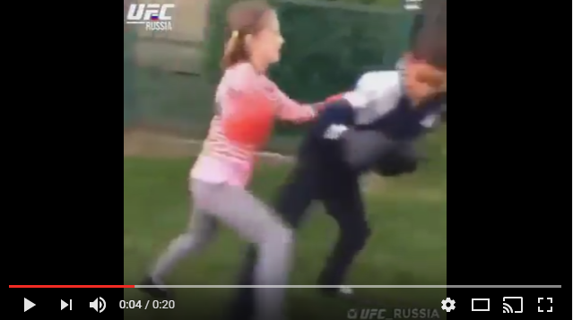 little girl vs little boy boxing