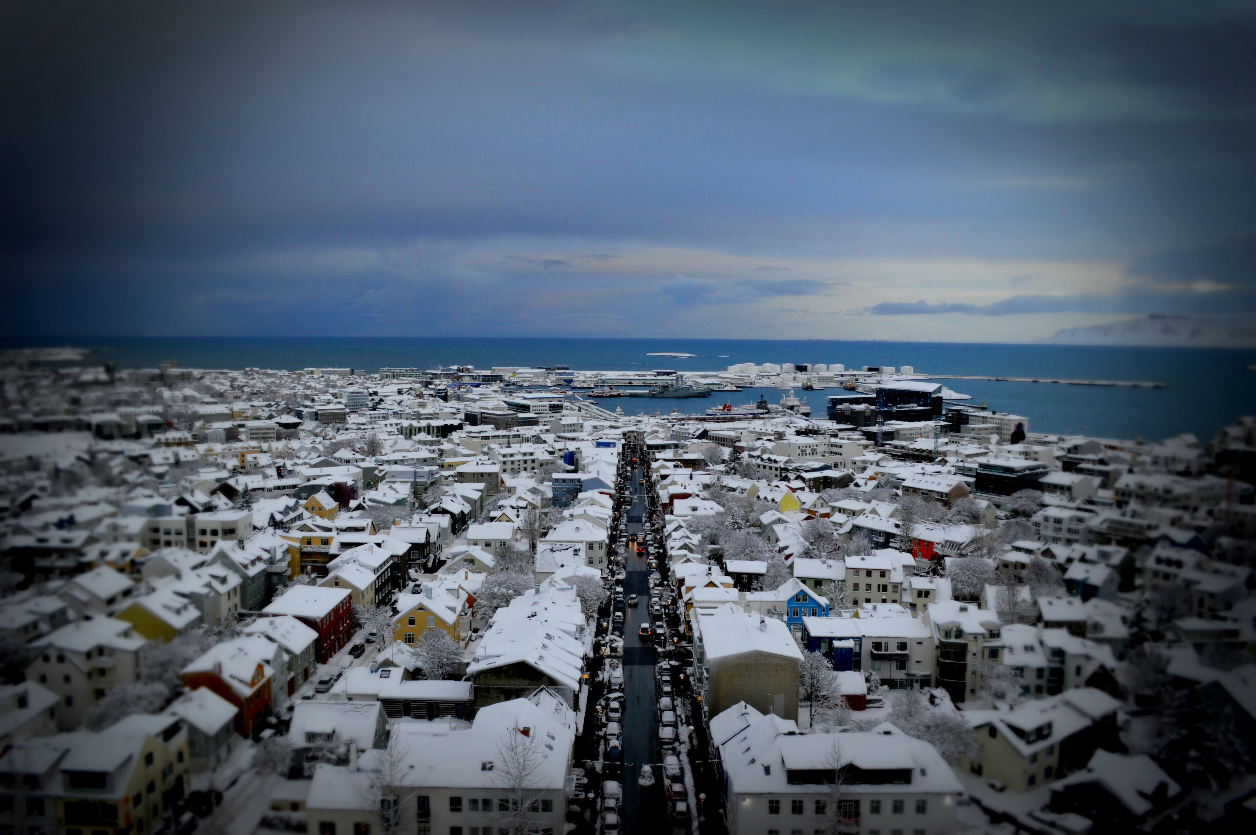 reykjavik in december winter